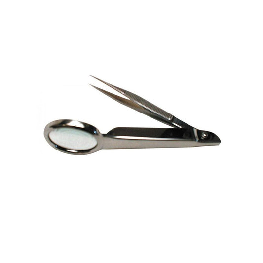 Comed - Pince précelle avec loupe 8 cm