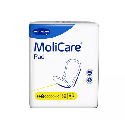 HARTMANN - MoliCare Pad - Protection anatomique 3 gouttes - Sachets de 30 pièces