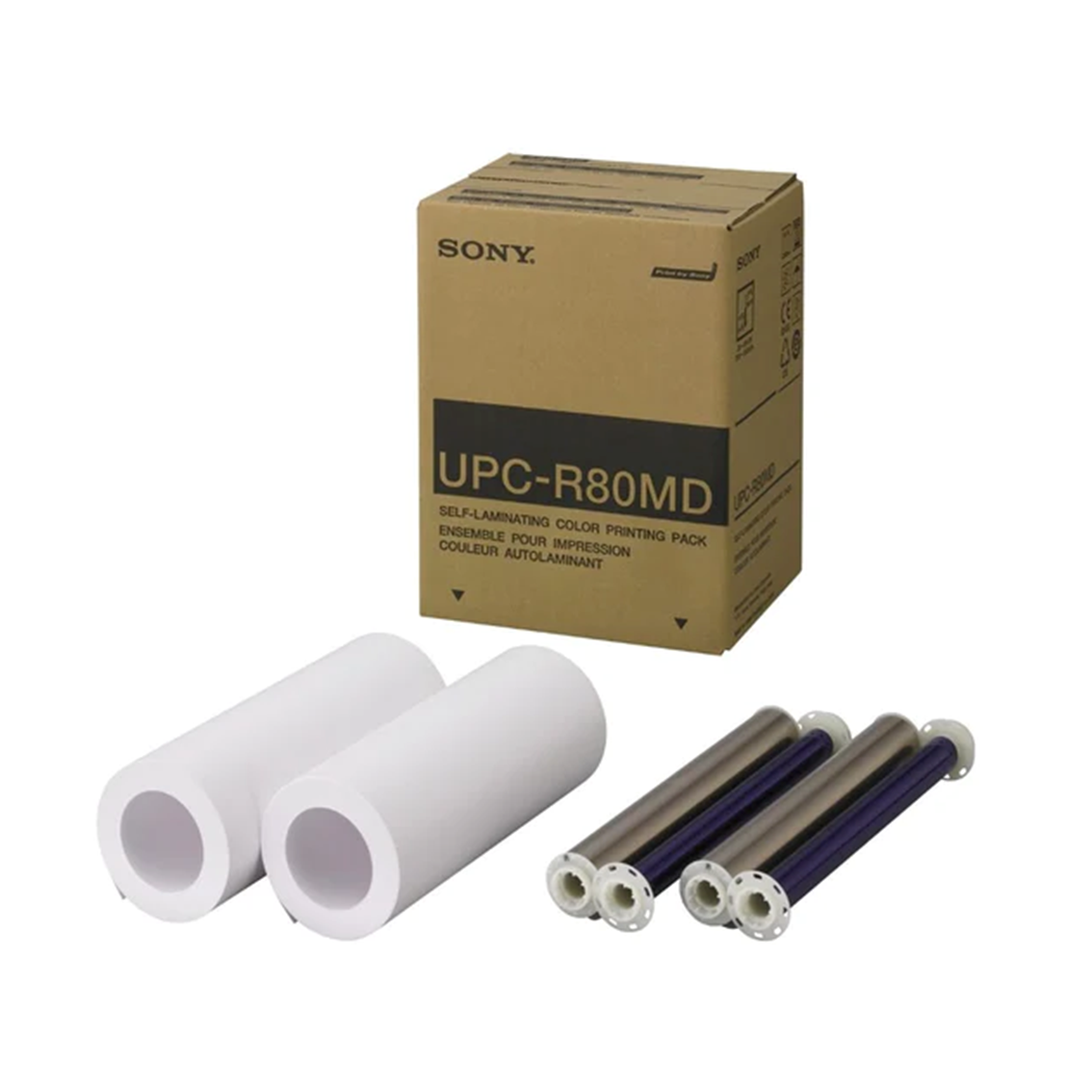 Kit d'impression couleur laminé Sony pour imprimante UP-D80MD - 210 x 16 m - 1 Boite