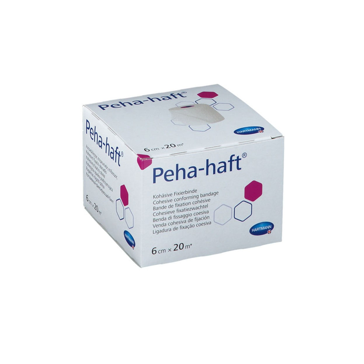 HARTMANN - Peha haft latex free 20 m - Bande de fixation élastique et cohésive