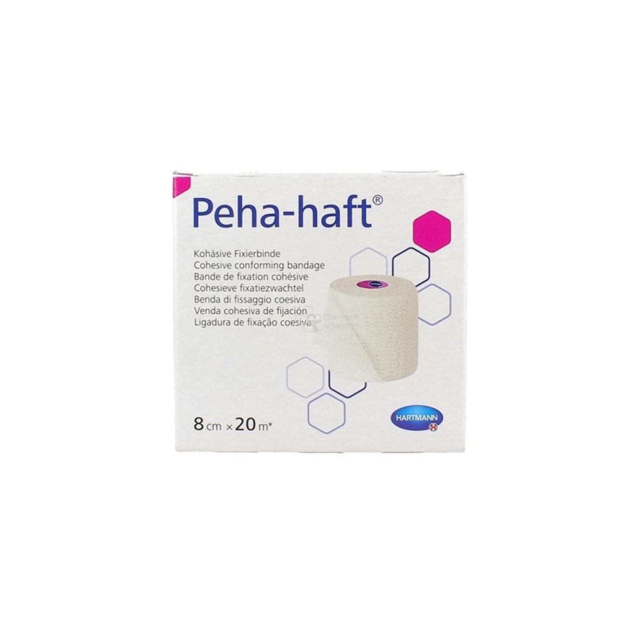 HARTMANN - Peha haft latex free 20 m - Bande de fixation élastique et cohésive