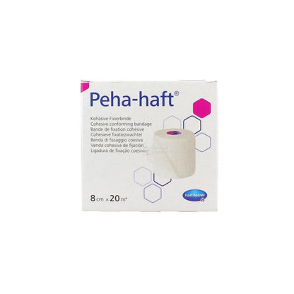HARTMANN - Peha haft latex free 20 m - Bande de fixation élastique et cohésive