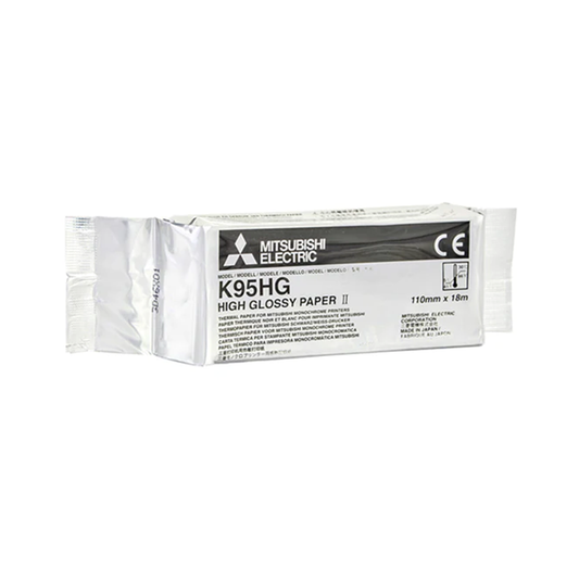 Papier thermique Mitsubishi K95HG - 110 mm X 18 m - 1 Boite de 5 rouleaux