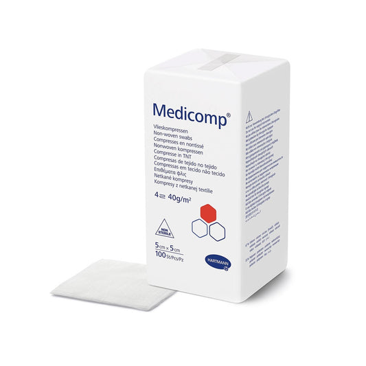 HARTMANN - Compresses non-tissées non-stériles - 40 g - Medicomp - Sachet de 100 pièces