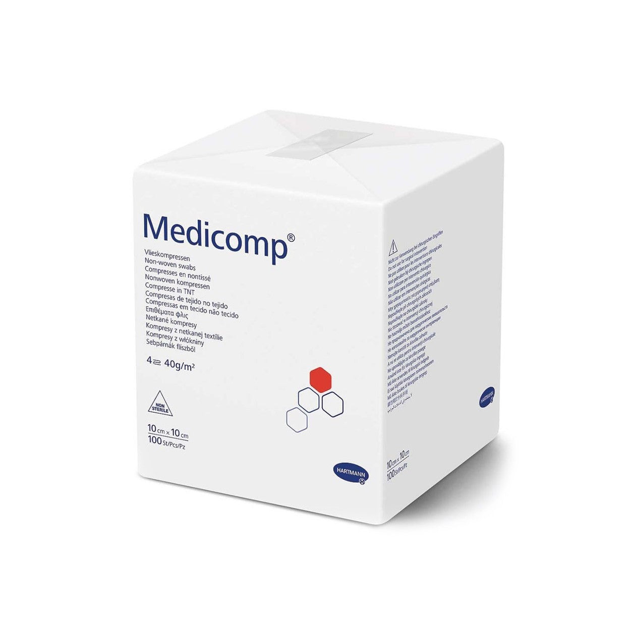 HARTMANN - Compresses non-tissées non-stériles - 40 g - Medicomp - Sachet de 100 pièces