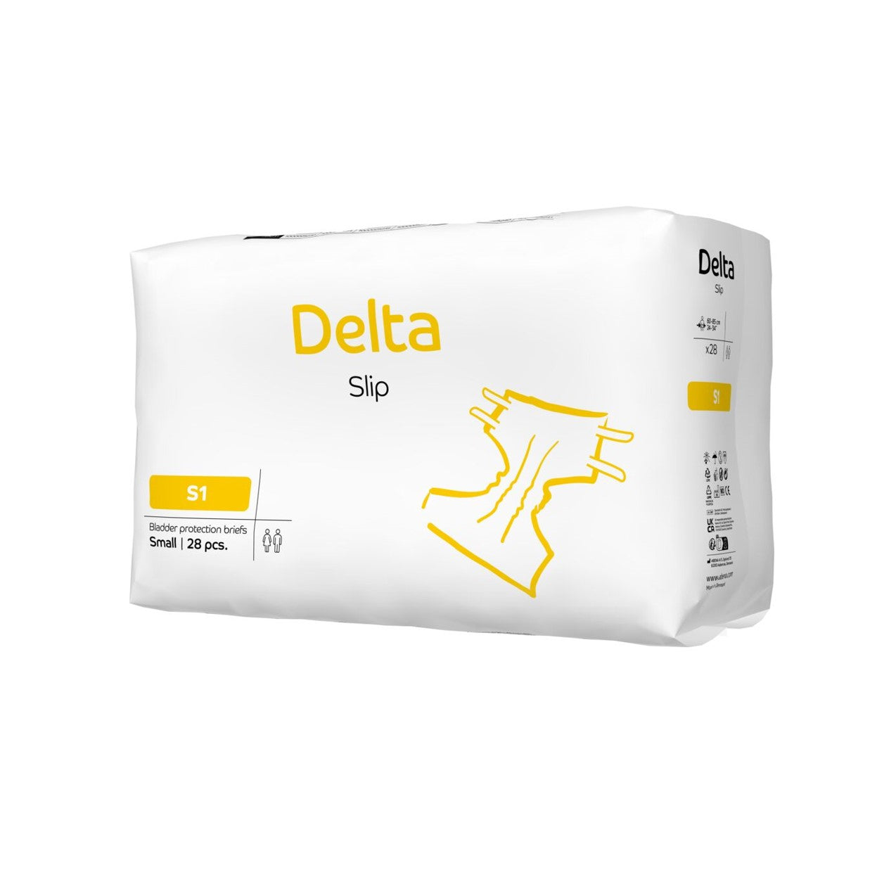 Abena - Couche adulte Delta Slip S1 - Sachet de 28 pièces