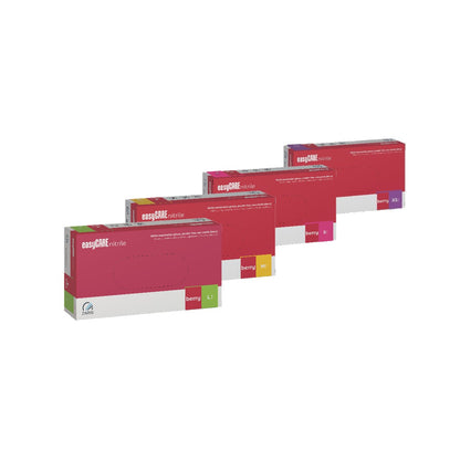 Gants d'examen nitrile easy CARE Berry - Boite de 100 pièces