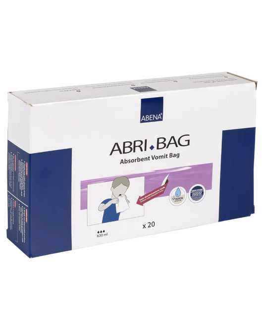 Abena - Abri Bag - sac vomitoire jetable-  Carton de 20 sachets de 20 pièces