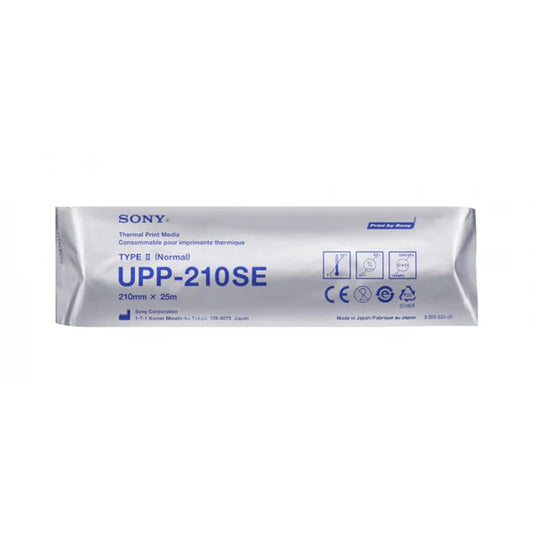 Papier Thermique Standard Sony UPP-210SE - 210 mm x 25 m - 1 Boite de 5 rouleaux