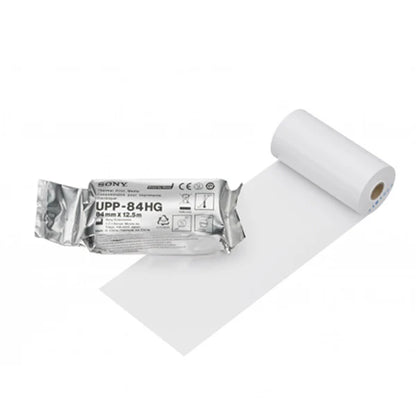 Papier thermique haute brillance UPP-84HG - 84 mm x 12,5 m - Boite de 10 rouleaux