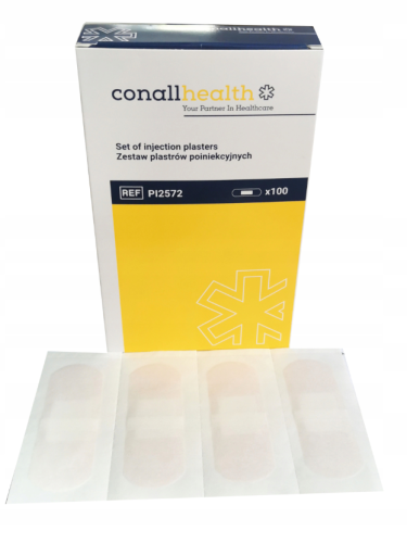 Conall Health - Pansement auto-adhésif avec compresse absorbante 2.5 cm x 7.2 cm - Boite de 100 pièces