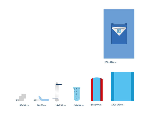 Set d'arthroscopie stérile Comfort intégré avec poche de recueil des fluides - 1 set