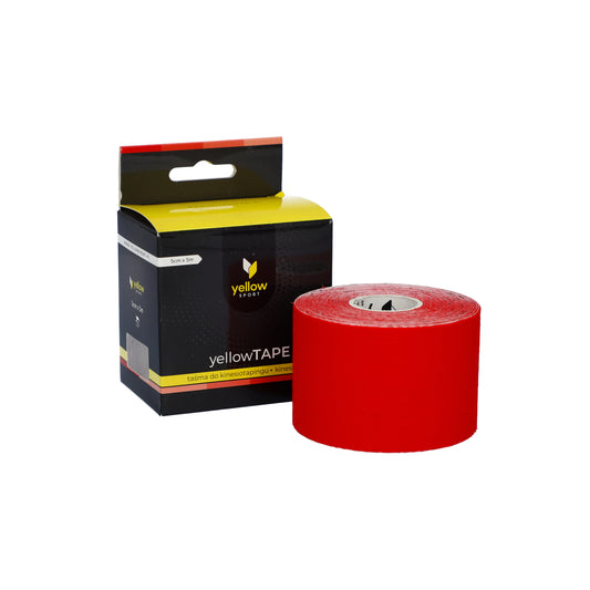 Zarys yellowTAPE - Kinesiotape, non stérile, rouge, 5 cm x 5 m - Vendu à l’unité