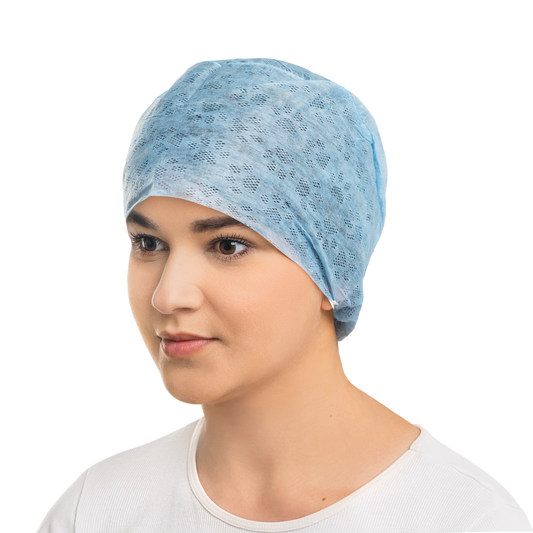 Zarys previoMedical - Coiffe chirurgicale avec caoutchouc LILI, non stérile - Carton de 6 conditionnements de 100