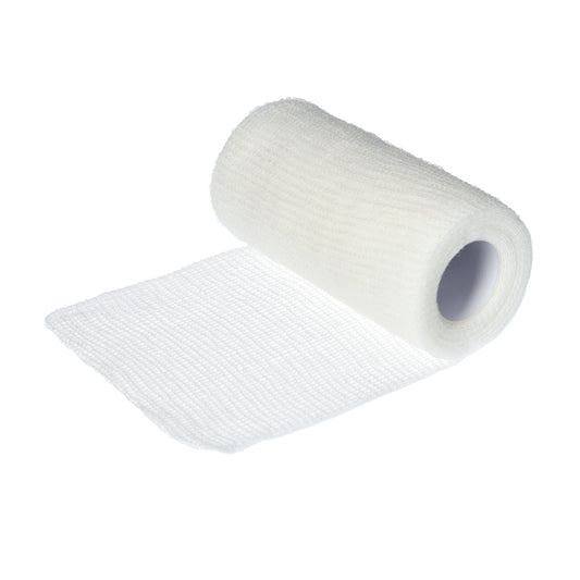 Zarys Pansements de gaze cohésive Crepp, non stériles, 10 cm x 4 m - Carton de 120 unités