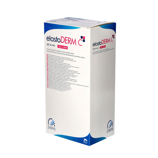 Poche adhésive de pansement pour cathéters de dialyse - Carton de 100 pièces