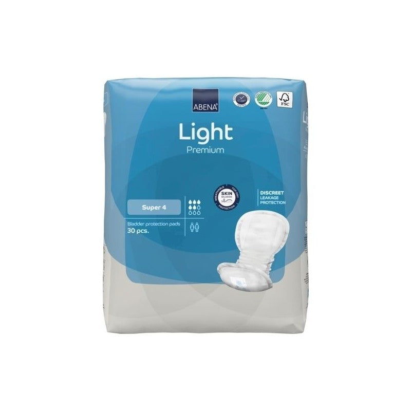 Abena - Protection urinaire anatomique Light Super 4 - Sachet 30 pièces