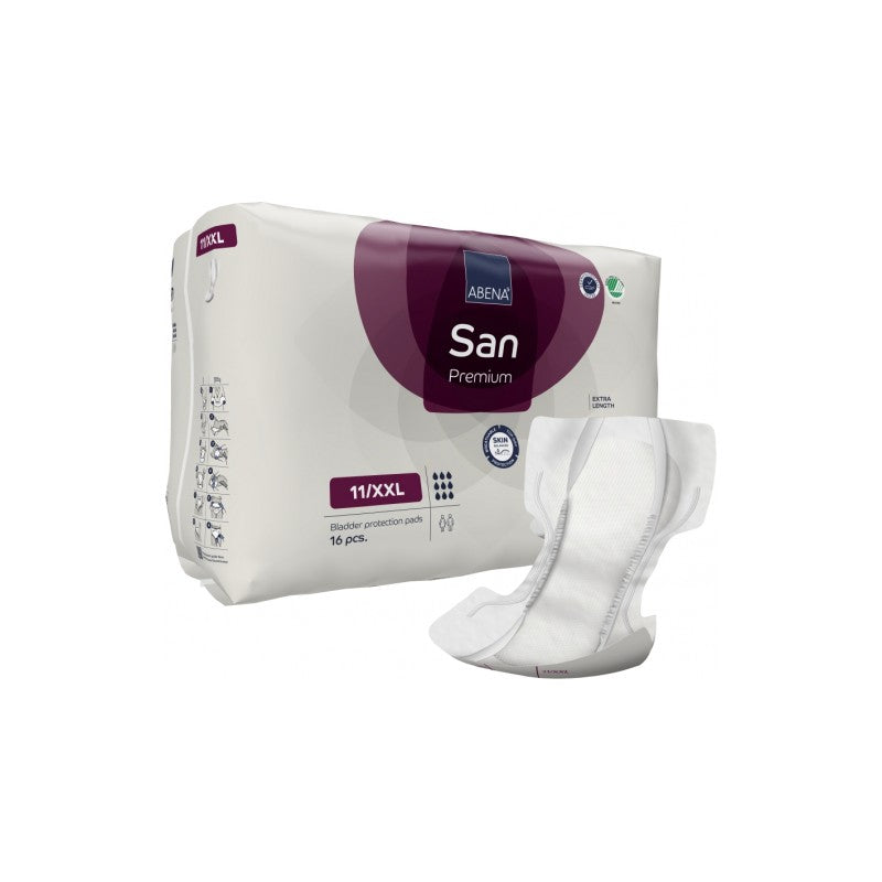 Abena - Protection urinaire anatomique San 11/XXL Premium, Nuit - Sachet de 16 pièces