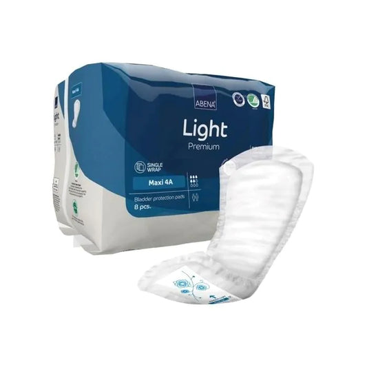 Abena - Protection urinaire anatomique Light Maxi 4A - Carton de 6 Sachets de 8 pièces
