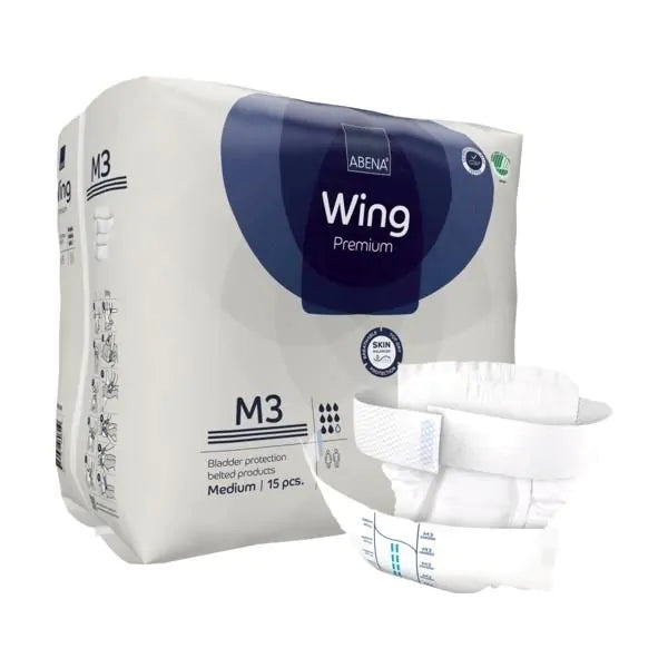 Abena Wing - Couche adulte avec ceinture premium - Niveau 3 - Sachet de 15 pièces