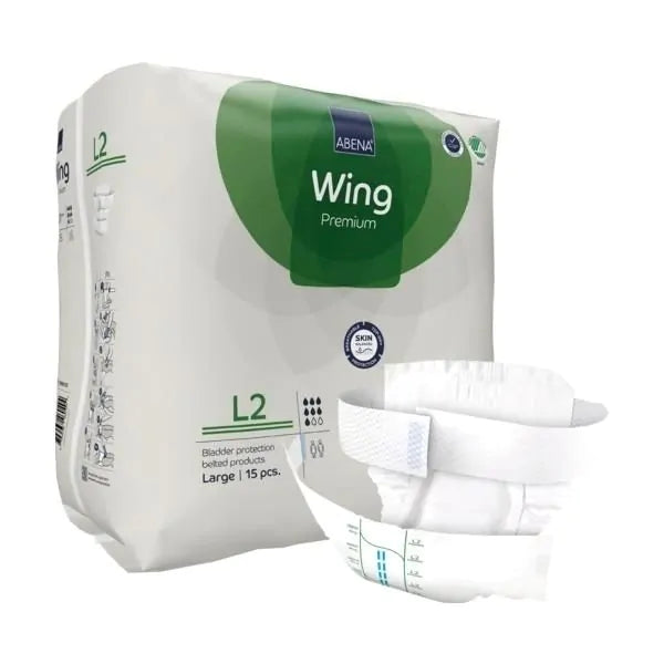 Abena Wing - Couche adulte avec ceinture premium - Niveau 2 - Sachet de 15 pièces