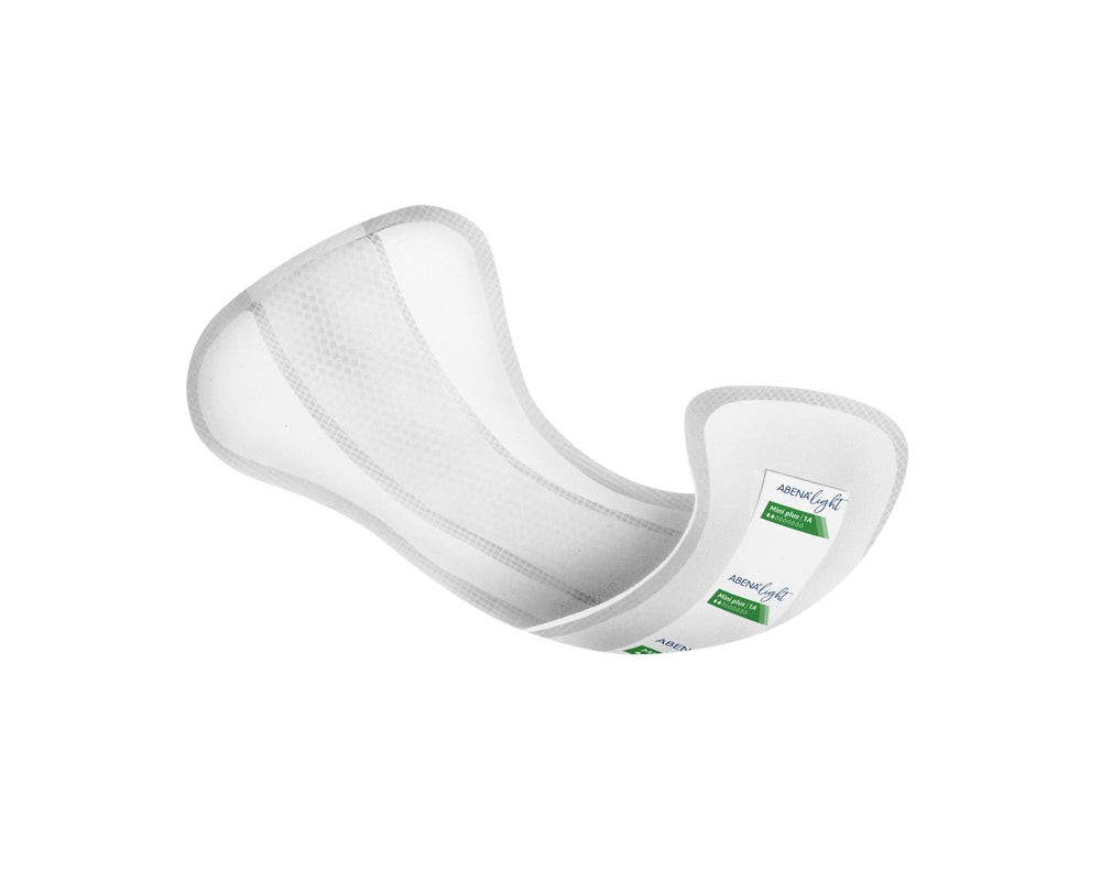 Abena - Protection urinaire anatomique Light Mini Plus 1A - Premium - Carton de 16 Sachets de 16 pièces