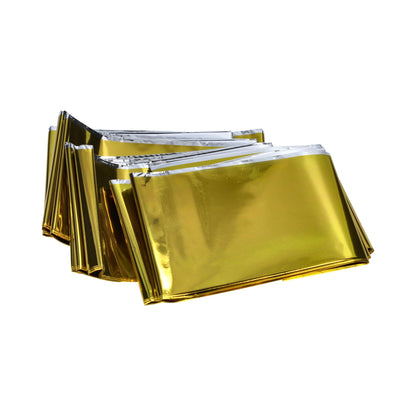 Couverture de secours en  feuille d'aluminium thermCARE - 12 pièces