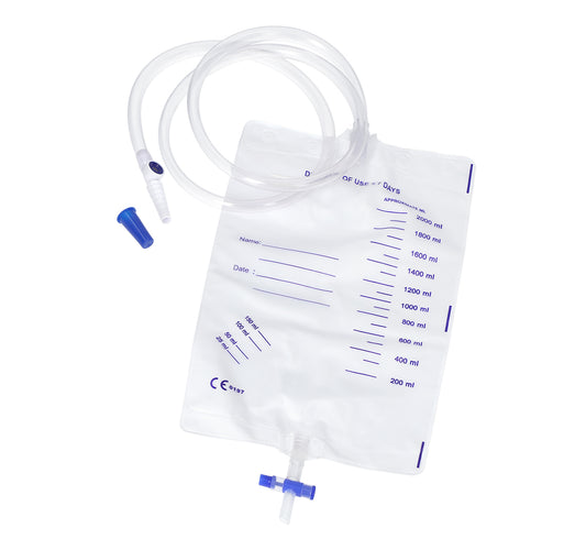 Zarys Poche à urine avec port d'échantillonnage et filtre stérile (2000 ml, drain 90 cm), suite. pht. - Carton de 10 conditionnements de 10