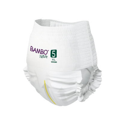 Bambo Nature Pants - Couches Culottes absorbantes pour bébé Taille 5 paquet haut (11-17 kg) - Sachet de 38 pièces