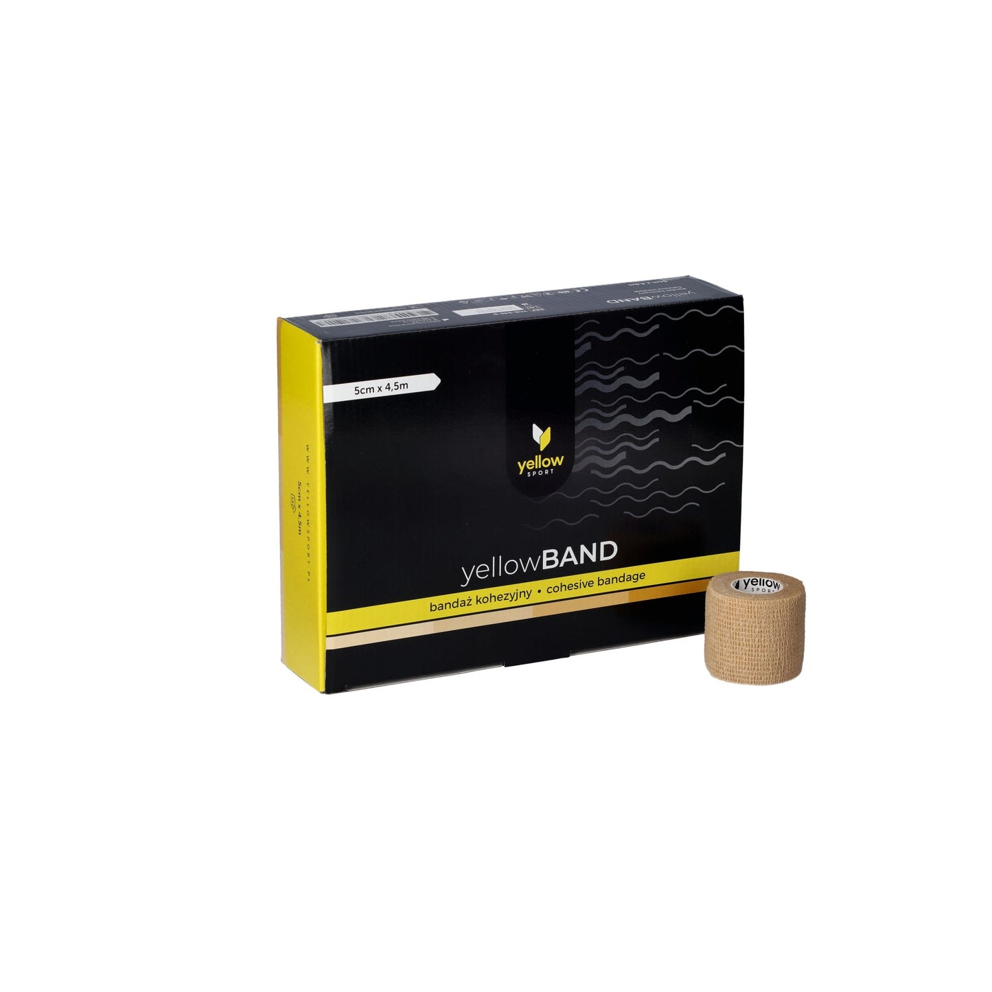 Bandage Cohésive Non Stérile 5 Cm x 4,5 m - Boite de 12 pièces