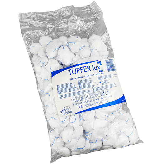 Boules de gaze tupfer avec rayon X