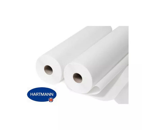 HARTMANN - ValaRoll - Drap d'examen Blanc plastifié 75 x 190 cm - 40 FTS - Lot de 6 Rouleaux