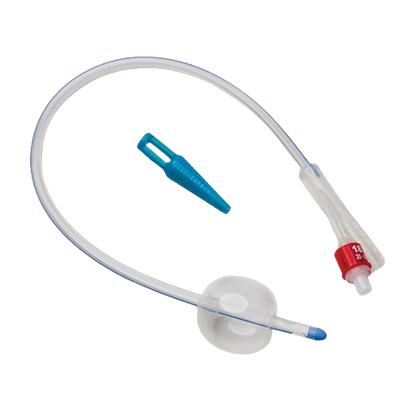 Sonde foley urinaire en 2 voix avec valve en plastique