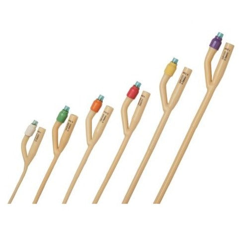 Sonde foley urinaire en 2 voies avec pointe béquillée TIEMANN - Boite de 10 pièces