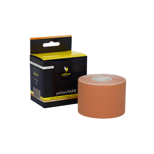 Zarys yellowTAPE - Kinesiotape, non stérile, beige, 5 cm x 5 m - Vendu à l’unité