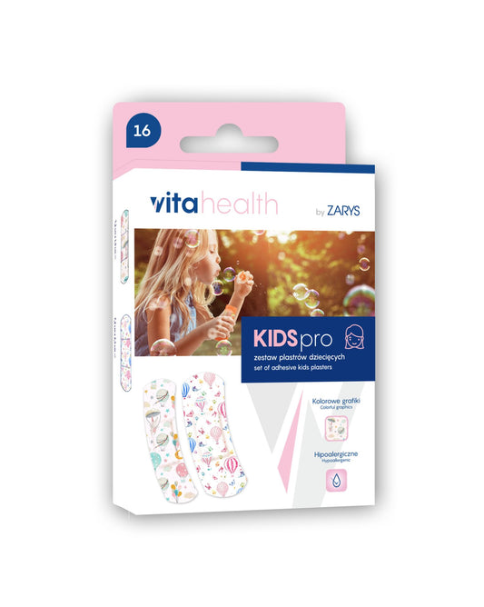 KIDSpro GIRLS - Set de pansements adhésifs pour enfants non stérile - 16 pièces