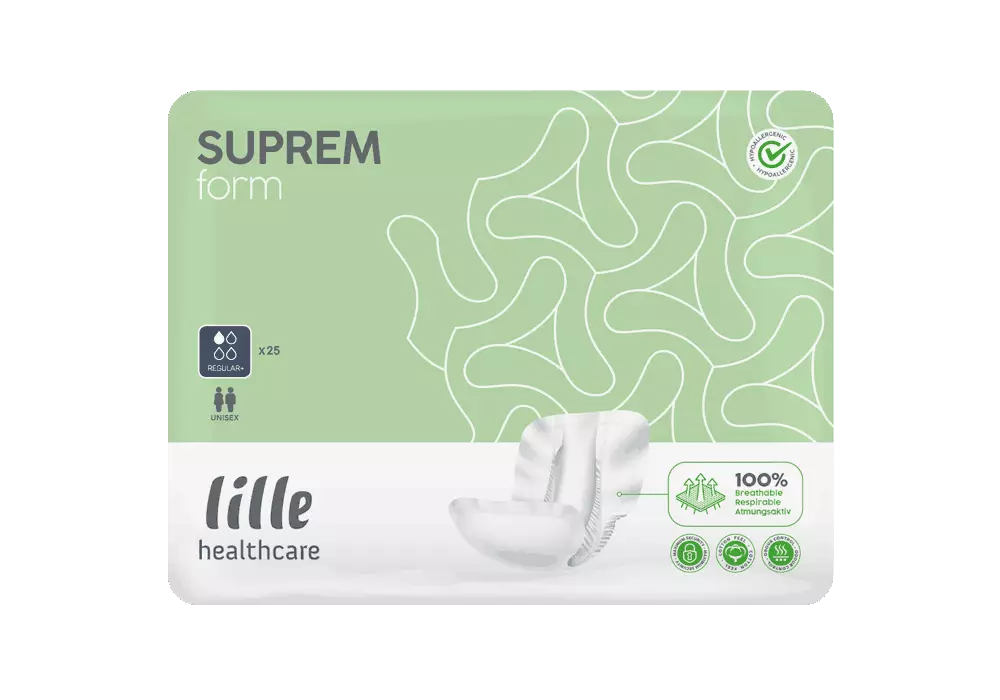 LILLE - Protection urinaire anatomique suprem Form - Regular plus - Sachet de 25 pièces