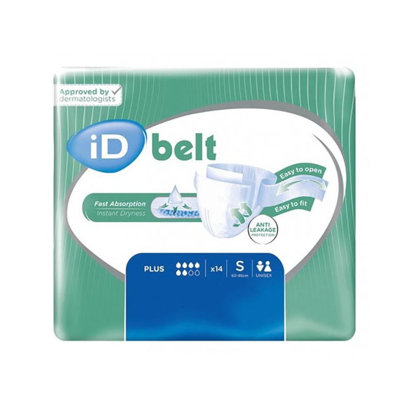 Ontex - Couches adultes à ceinture ID Belt Plus - Sachet de 14 pièces