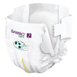 Bambo Nature - Couche bébé Taille 2 Mini (3-6kg) - Carton de 6 Sachets de 30 pièces