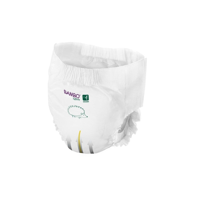 Bambo Nature Pants - Couches Culottes absorbantes pour bébé Taille 4 paquet haut (7-12 kg) - Sachet de 40 pièces