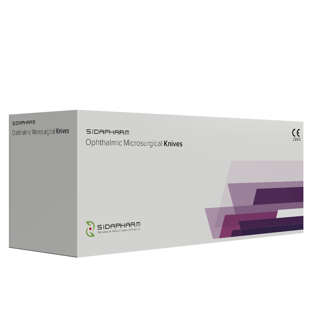 Sidapharm - Couteaux microchirurgicaux ophtalmiques crescent - Boite de 10 pièces