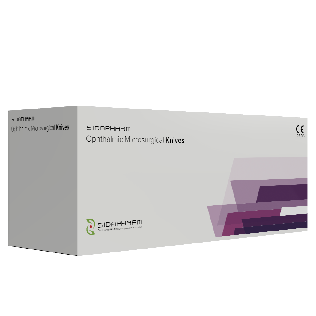 Sidapharm - Couteaux microchirurgicaux ophtalmiques de vitrectomie -23 G Angule-  - Boite de 10 pièces