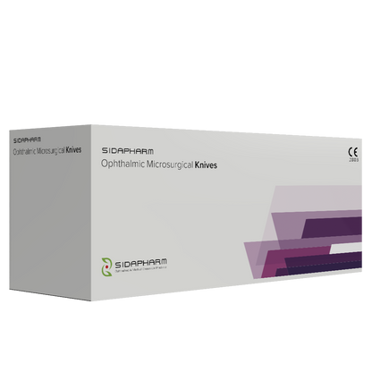 Sidapharm - Couteaux microchirurgicaux ophtalmiques phaco, double biseau - Boite de 10 pièces