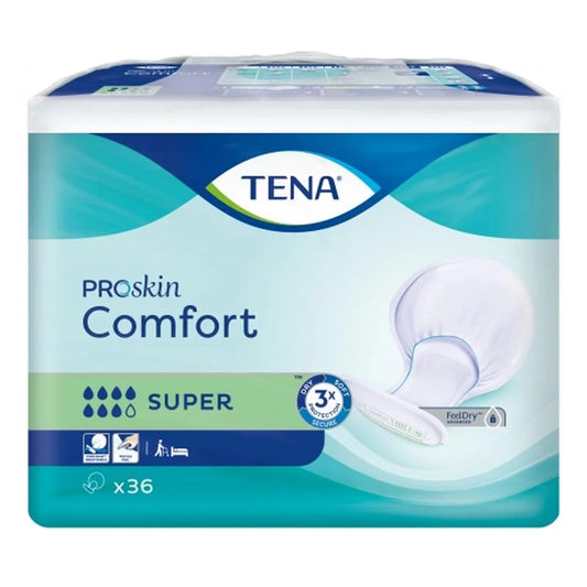 Tena - Protection urinaire anatomique comfort ProSkin Super - Sachet de 36 pièces