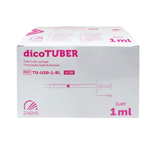 Seringue à tuberculine - Stérile - Boite de 100 pièces