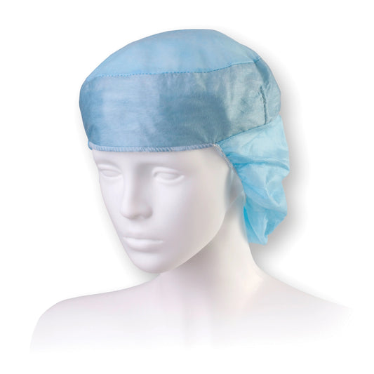 Bonnet médical avec Snood en polypropylène non-tissé - Boite de 50