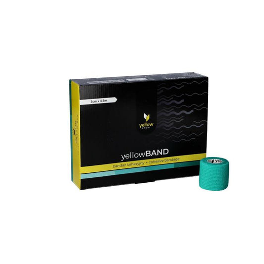 Zarys yellowBAND - Bandage cohésif, non stérile 5cm x 4,5m vert juteux - Boîte de 12 unités