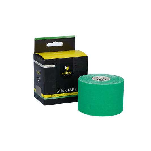 Zarys yellowTAPE - Kinesiotape, non stérile, vert, 5 cm x 5 m - Vendu à l’unité