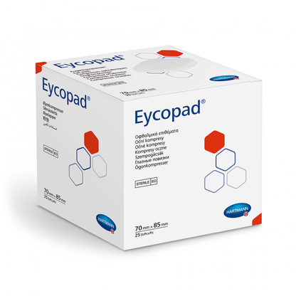 HARTMANN - Compresses oculaires Stériles - EYCOPAD - Carton de 12 Boites de 25 pièces