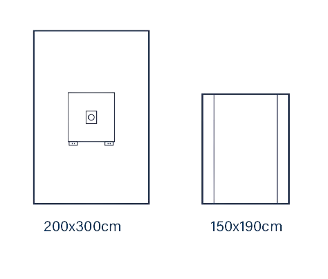 Champ d'extrémité stérile comfort 200cm x 300cm - 1 pièce
